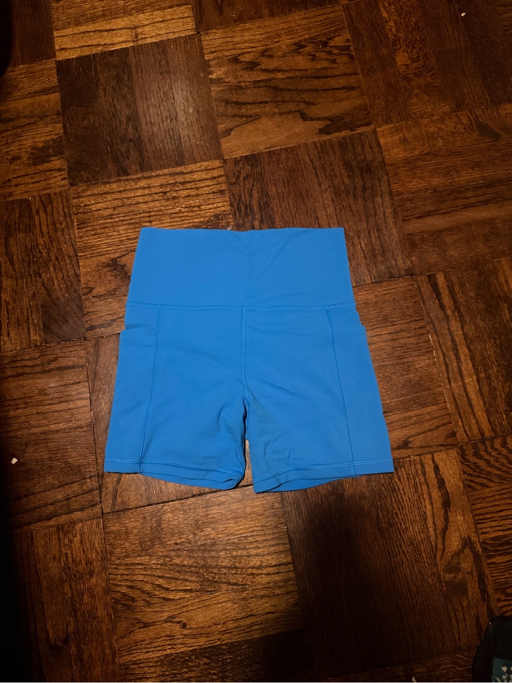 Athleta Electric Blue Salutation Stash Short
